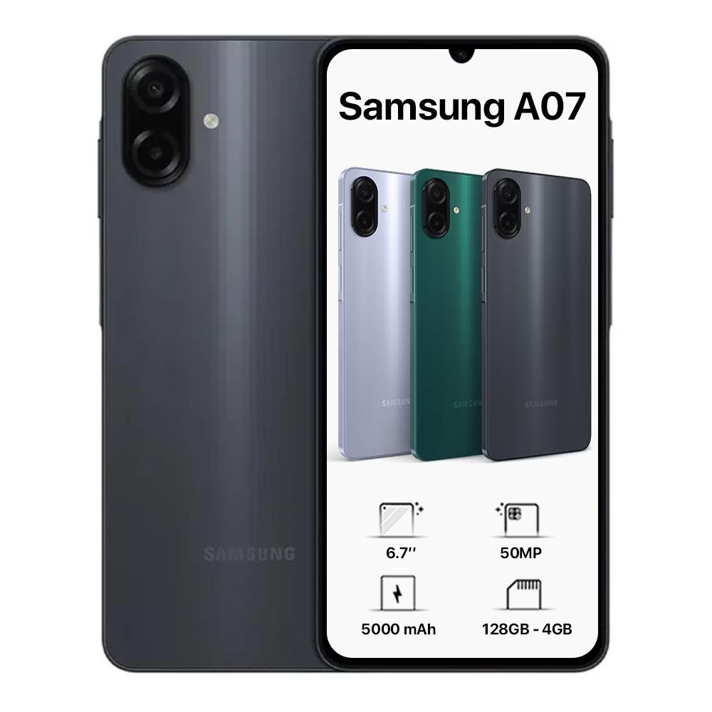 سامسونج A07 ثنائي الشريحة - 128 جيجابايت، 4 جيجابايت رام، 4G