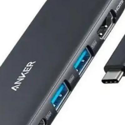 موزّع أنكر 332 يو إس بي-سي (5 في 1) – شحن بقدرة 100 واط عبر منفذ USB-C – موديل A8355H11