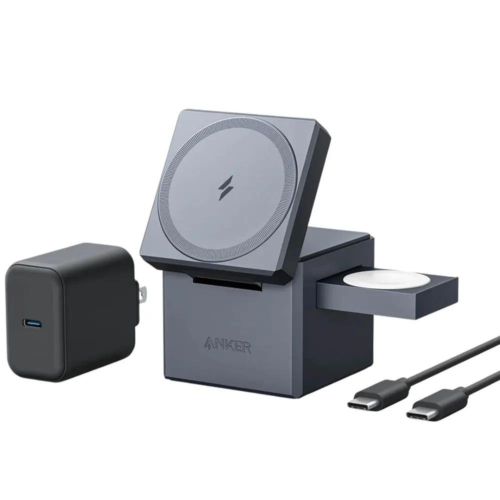 مكعب الشحن اللاسلكي 3 في 1 من انكر مع MagSafe