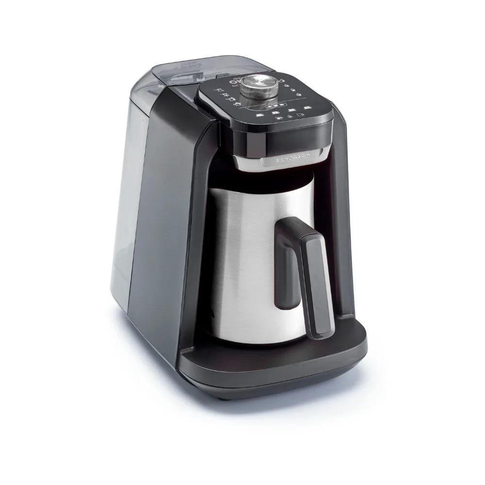 Arzum OKKA Rich Pro Plus (بخزان ماء) ماكينة قهوة تركية - أسود كروم - OK0038-05