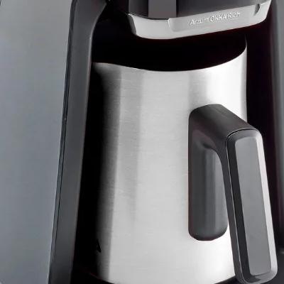 Arzum OKKA Rich Pro Plus (بخزان ماء) ماكينة قهوة تركية - أسود كروم - OK0038-05