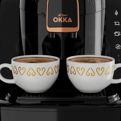 Arzum OKKA ELIT ماكينة قهوة تركية أوتوماتيكية - أسود نحاسي - OK0040-26