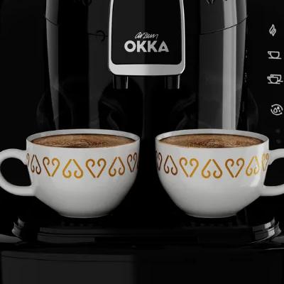 Arzum OKKA ELIT ماكينة قهوة تركية أوتوماتيكية - أسود كروم - OK0040-20