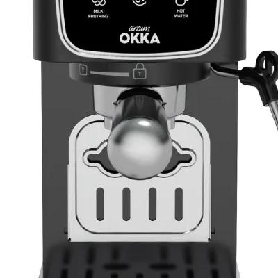 Arzum OKKA Solo ماكينة إسبريسو شبه أوتوماتيكية - أسود فضي - OK0034-05