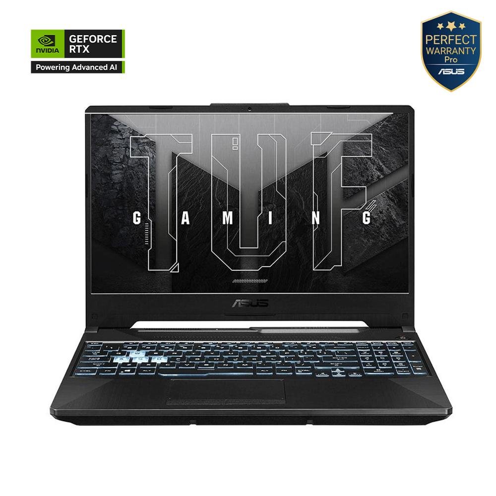 لابتوب ASUS TUF Gaming A15 موديل FA506NCG-HN807W – مزود بكارت شاشة جيفورس RTX 3050 – معالج Ryzen 7-7445HS – ذاكرة 8 جيجابايت DDR5 – سعة 512 جيجابايت SSD – شاشة 15.6 بوصة FHD بتحديث 144 هرتز – نظام ويندوز 11