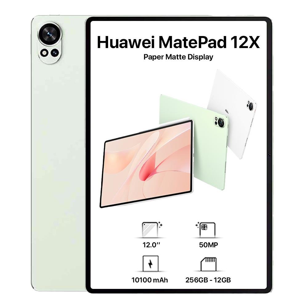 تاب هواوي MatePad 12X 2026 – ذاكرة 12 جيجابايت – سعة 256 جيجابايت مع لوحة مفاتيح – واي فاي – شاشة Paper Matte مقاس 12 بوصة بدقة 2.8K وتحديث 144 هرتز